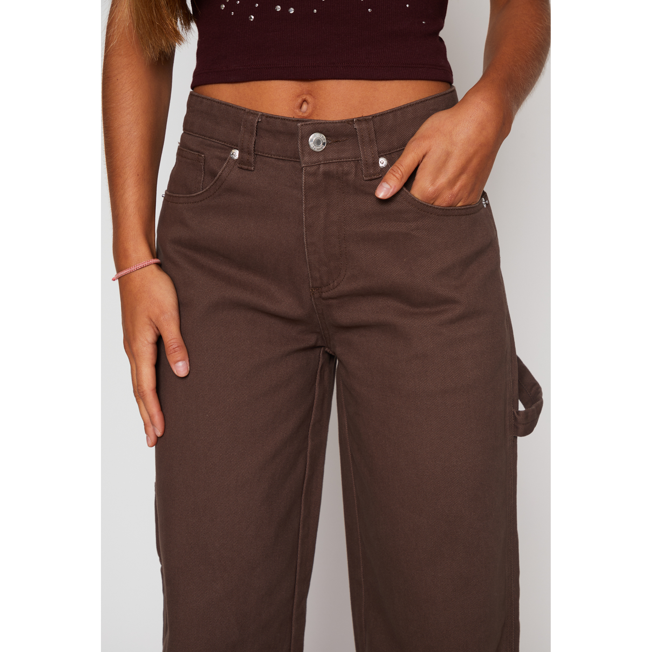 Pantalón Carpintero Mujer Café Familyshop 4