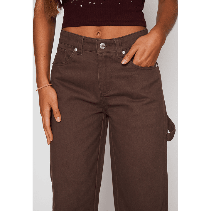 Pantalón Carpintero Mujer Café Familyshop 4