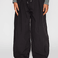 Pantalón Parachute Mujer Negro Familyshop - Miniatura 1