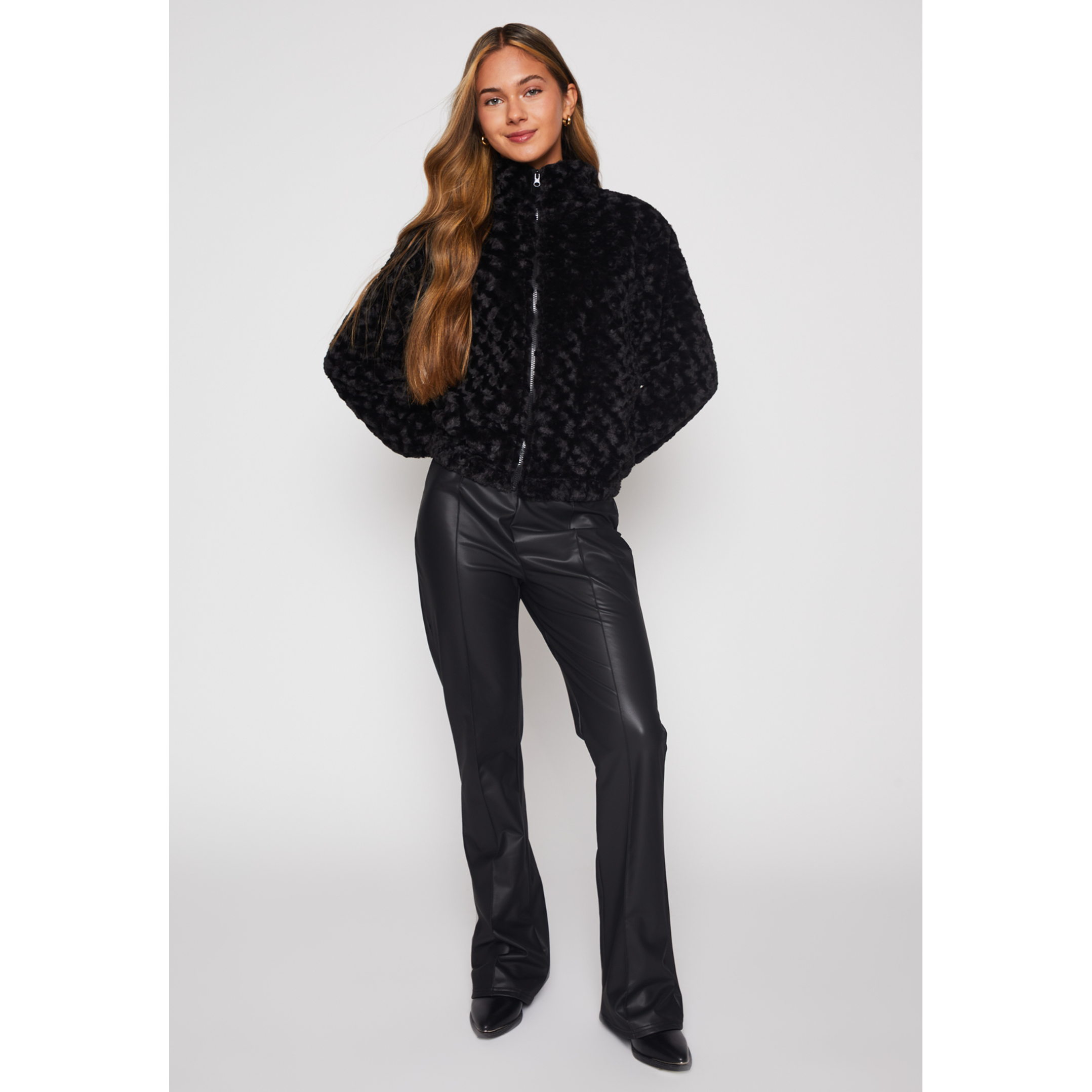 Polar Peludo Mujer Negro Familyshop 2