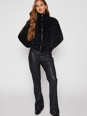 Polar Peludo Mujer Negro Familyshop