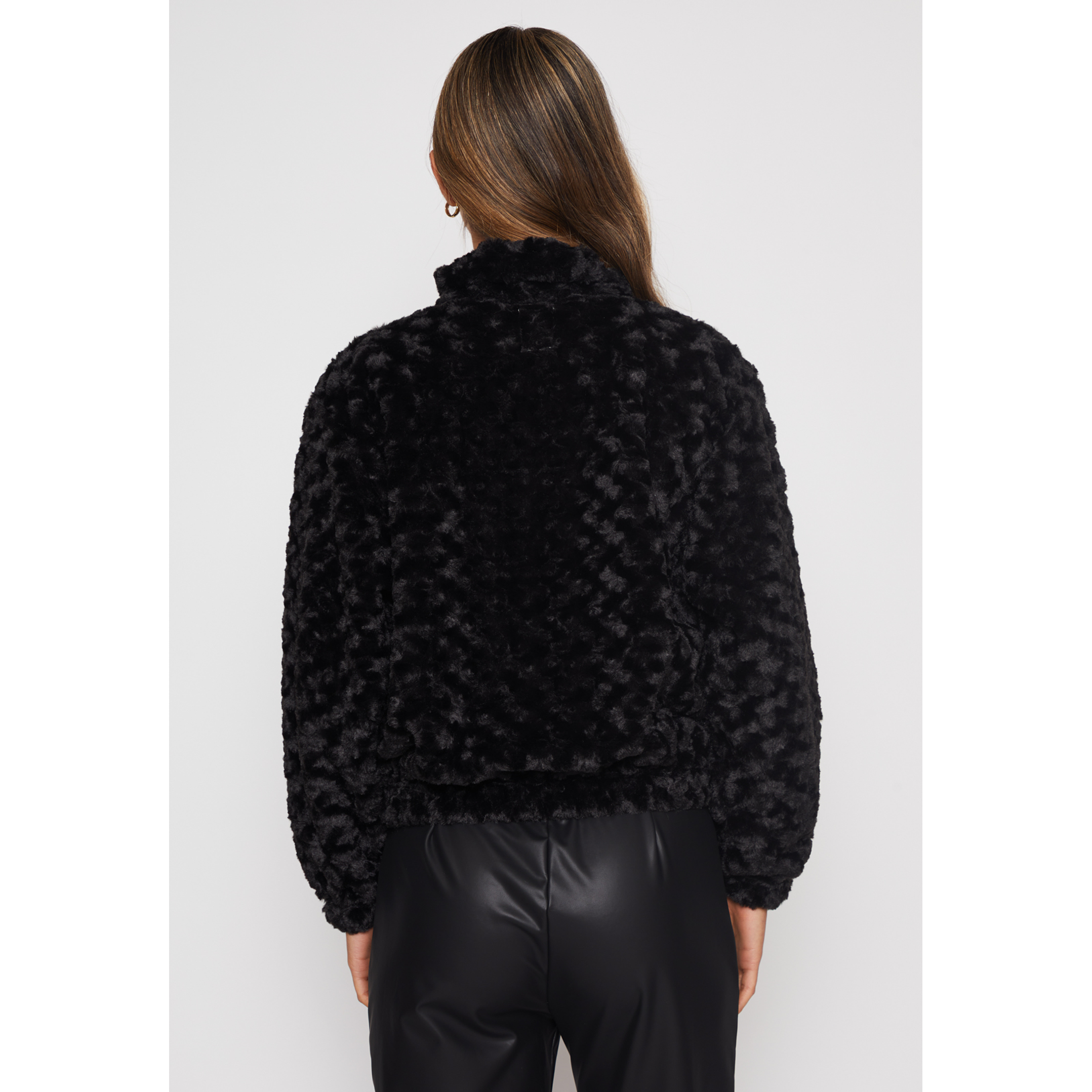 Polar Peludo Mujer Negro Familyshop 4