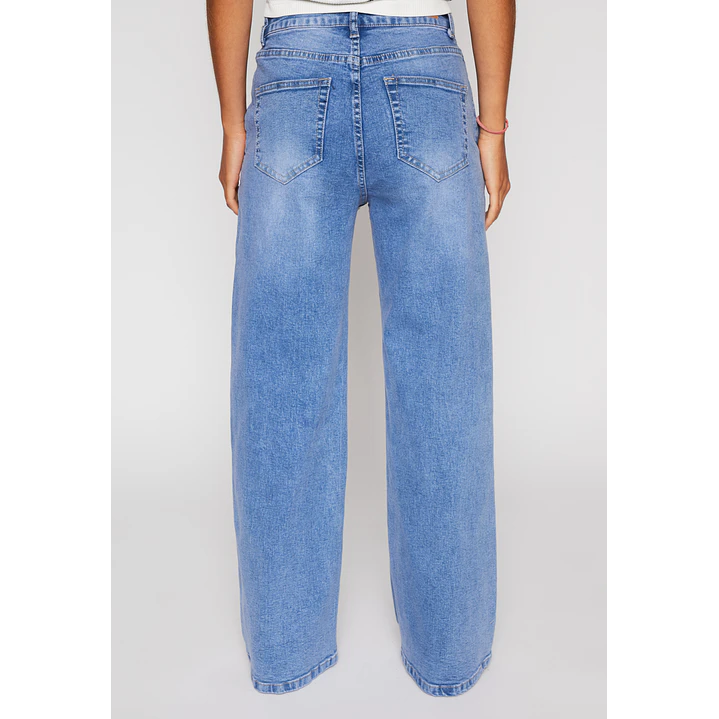 Jeans Wide Leg Costura Mujer Azul Familyshop 3