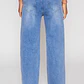 Jeans Wide Leg Costura Mujer Azul Familyshop - Miniatura 3