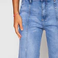Jeans Wide Leg Costura Mujer Azul Familyshop - Miniatura 4