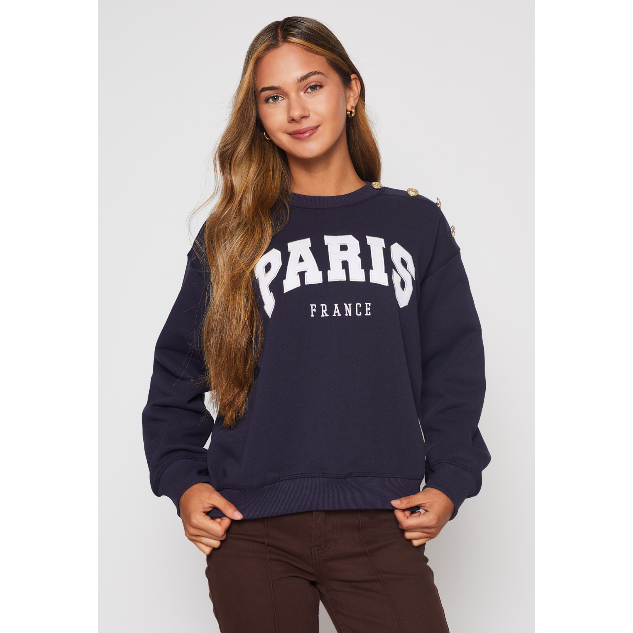 Polerón París Mujer Azul Familyshop 1