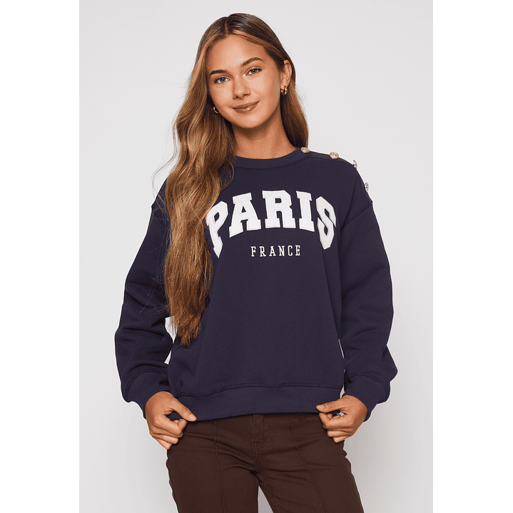 Polerón París Mujer Azul Familyshop 1