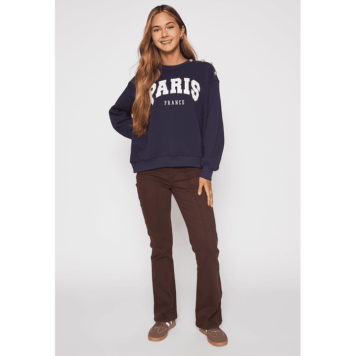 Polerón París Mujer Azul Familyshop 2