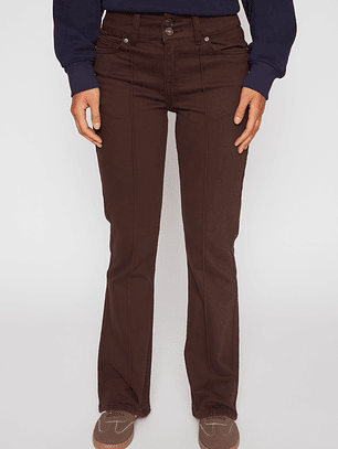 Pantalón Flare Mujer Café Familyshop