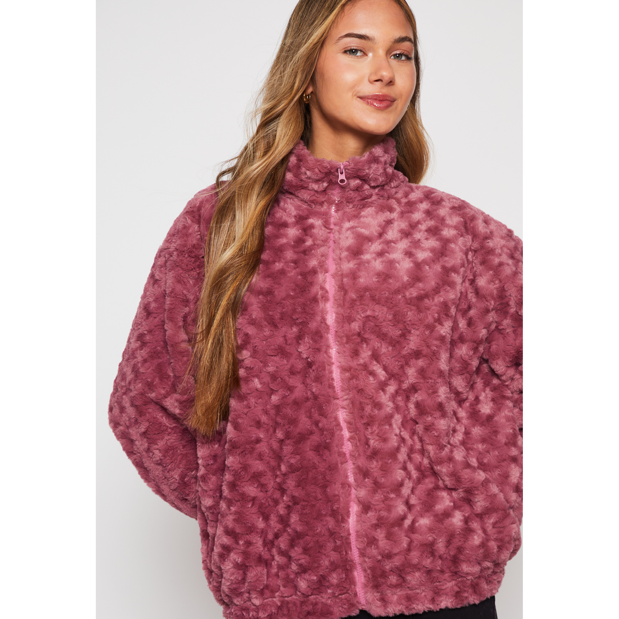 Polar Peludo Motas Grande Mujer Rosado Familyshop 3