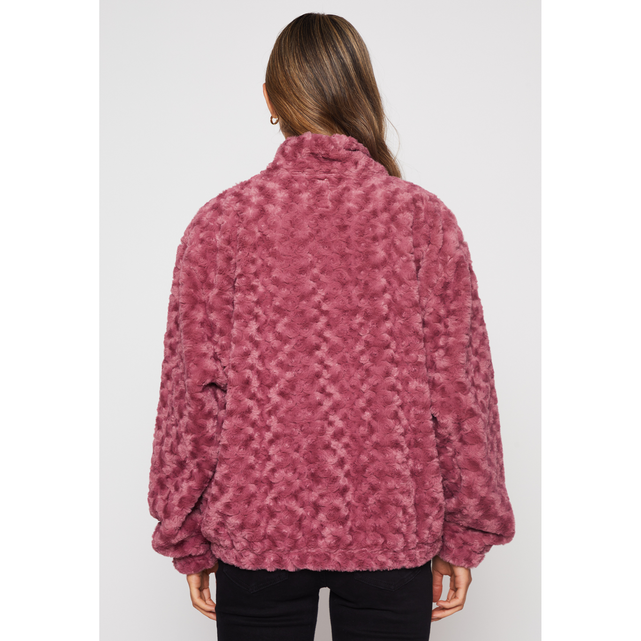 Polar Peludo Motas Grande Mujer Rosado Familyshop 4