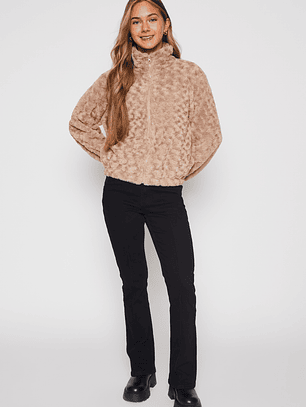 Polar Peludo Mujer Beige Familyshop