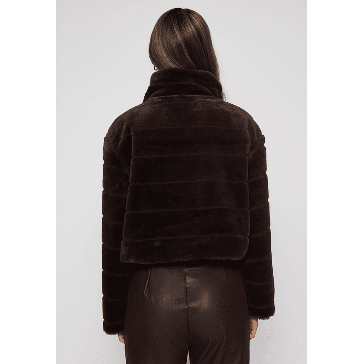 Chaqueta Franjas Mujer Café Familyshop 3