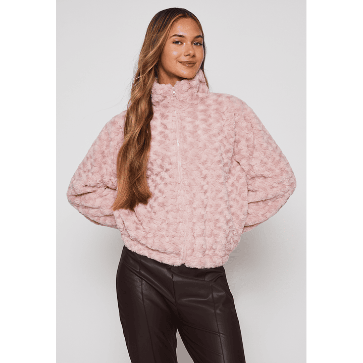 Polar Peludo Motas Mujer Rosado Familyshop 1