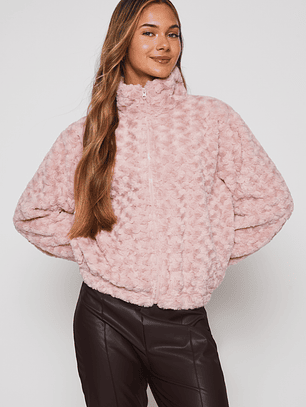 Polar Peludo Motas Mujer Rosado Familyshop