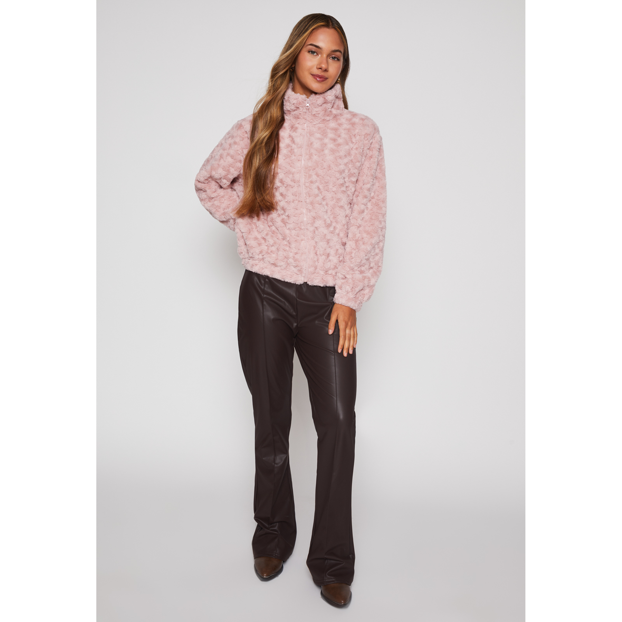 Polar Peludo Motas Mujer Rosado Familyshop 2