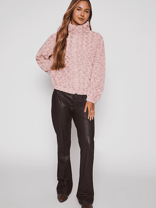 Polar Peludo Motas Mujer Rosado Familyshop