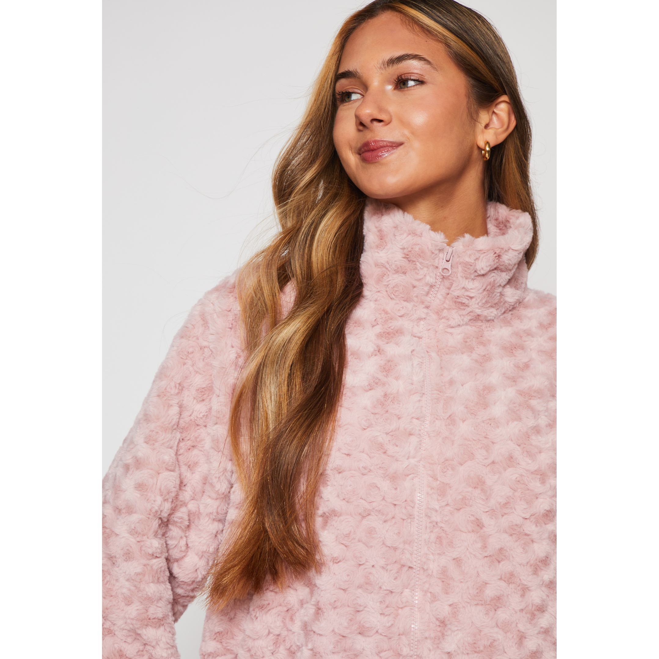 Polar Peludo Motas Mujer Rosado Familyshop 4