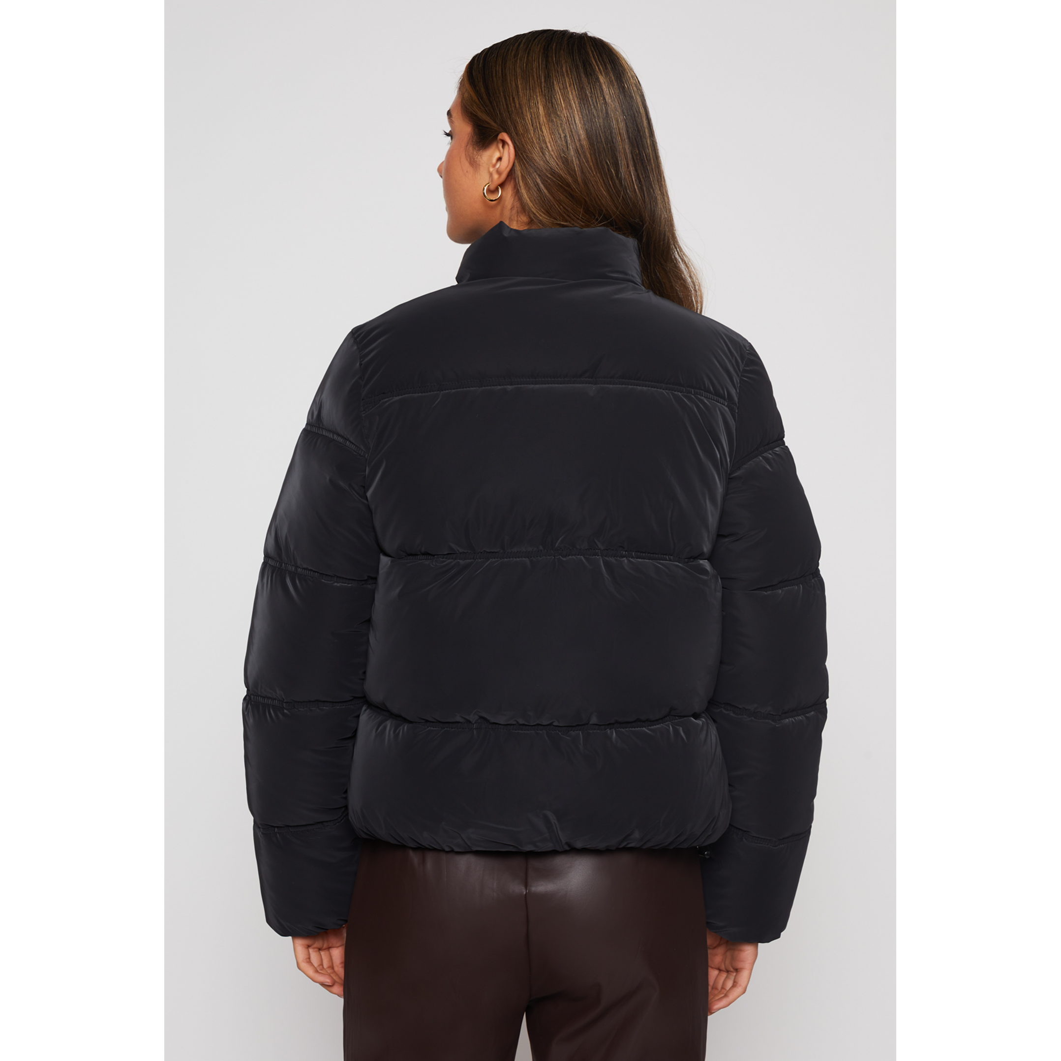 Parka Corderito Mujer Negro Familyshop 4