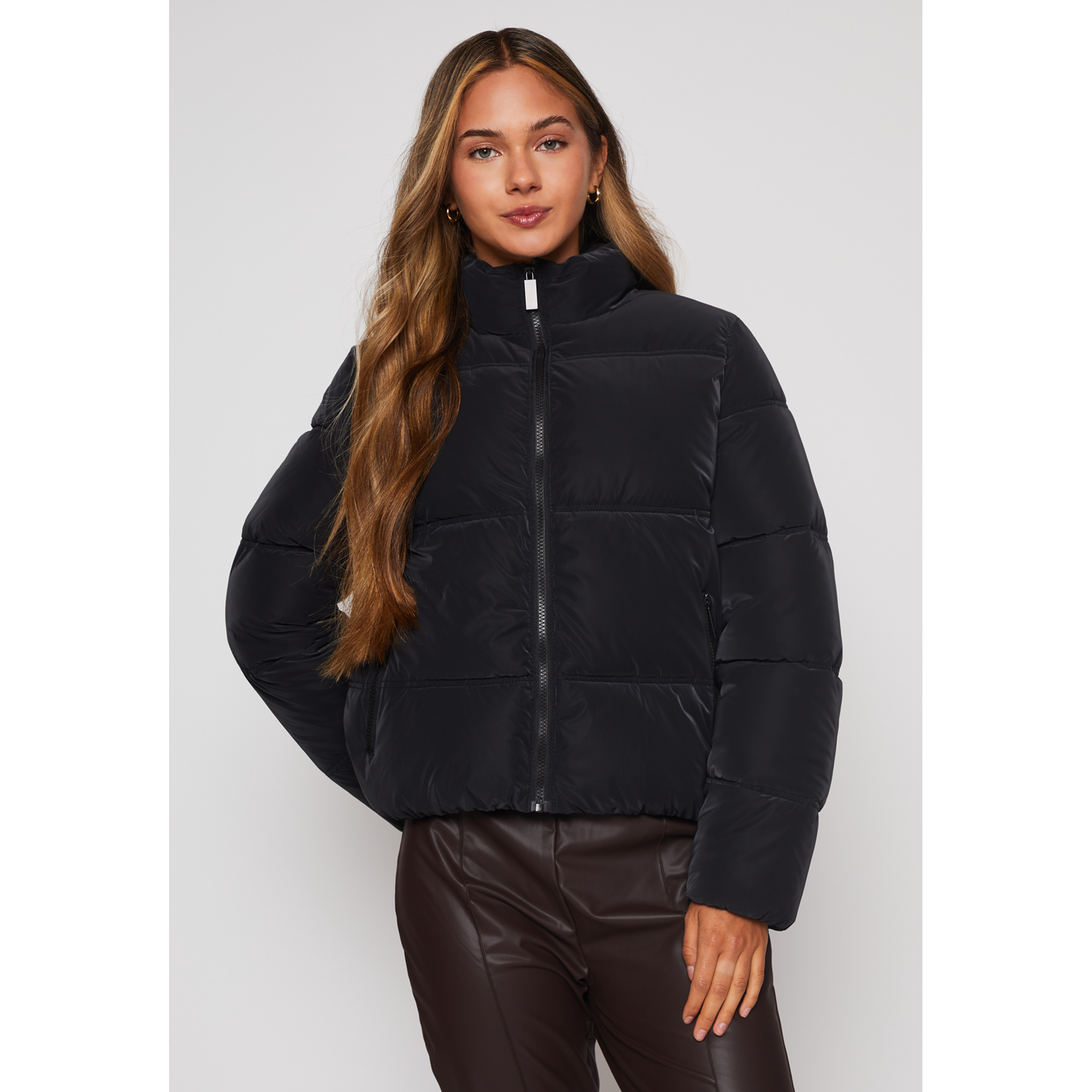 Parka Corderito Mujer Negro Familyshop 1