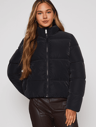 Parka Corderito Mujer Negro Familyshop