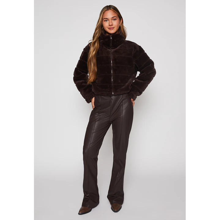 Calza Flare Mujer Café Familyshop 2