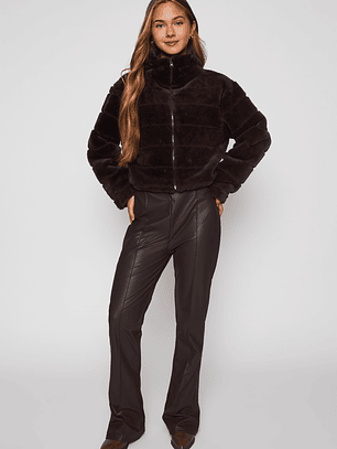 Calza Flare Mujer Café Familyshop