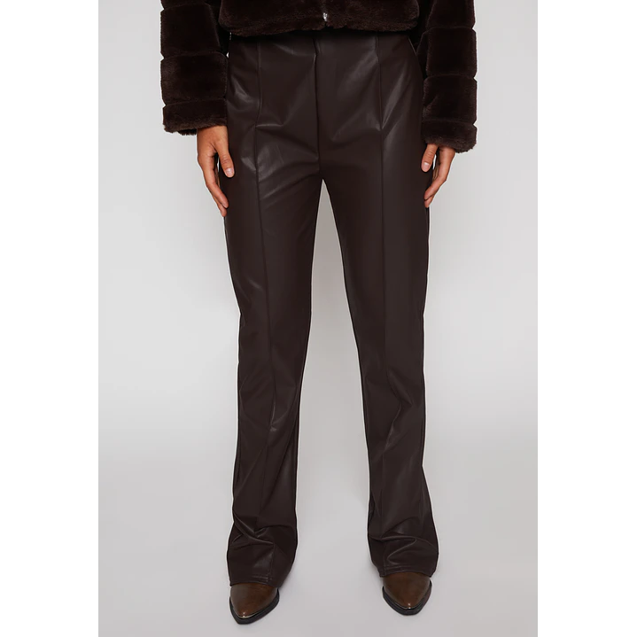 Calza Flare Mujer Café Familyshop 1