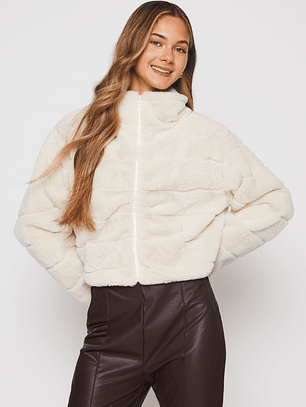 Chaqueta Franjas Mujer Arena Familyshop
