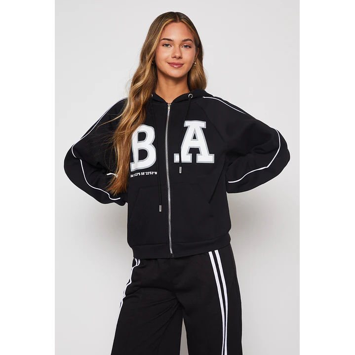 Polerón Go Mujer Negro Familyshop 1