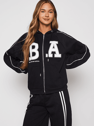 Polerón Go Mujer Negro Familyshop