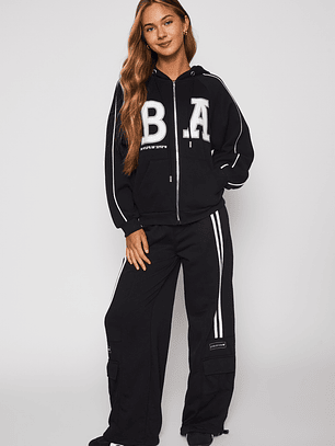 Polerón Go Mujer Negro Familyshop