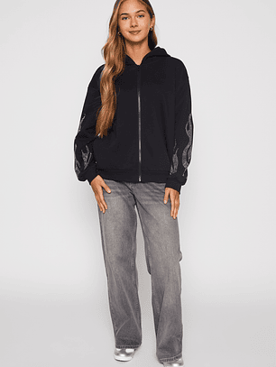 Jeans Wide Leg Mujer Gris Familyshop