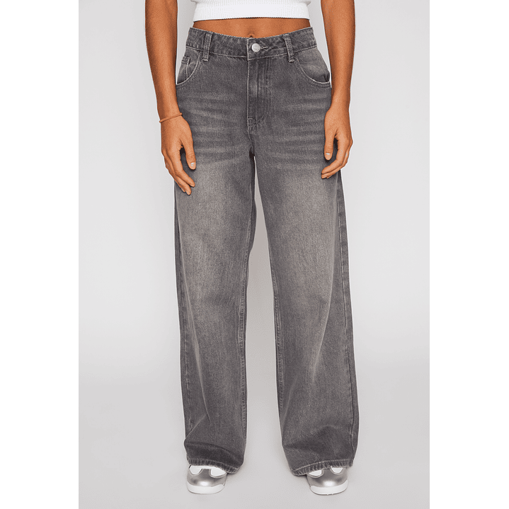 Jeans Wide Leg Mujer Gris Familyshop 1