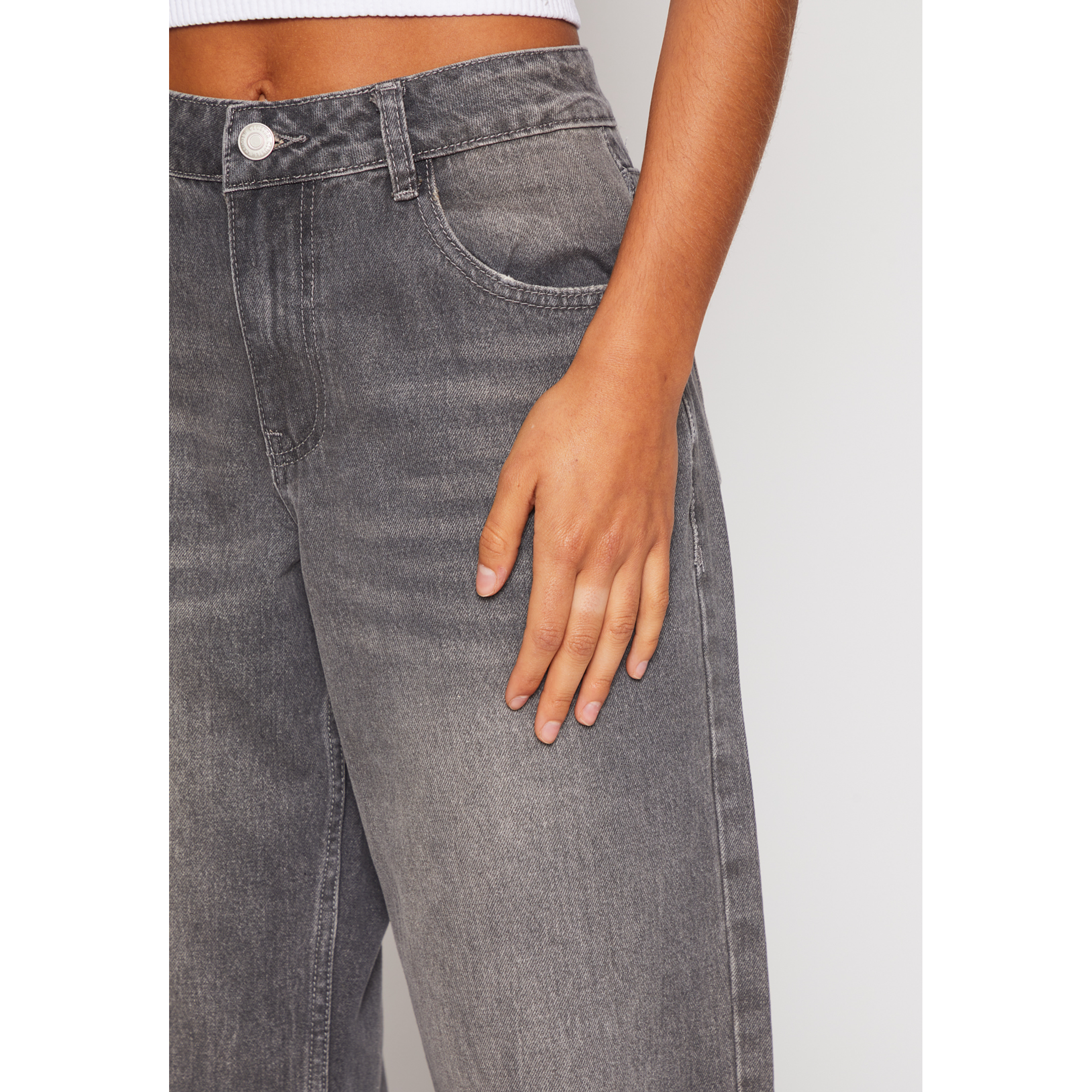 Jeans Wide Leg Mujer Gris Familyshop 3