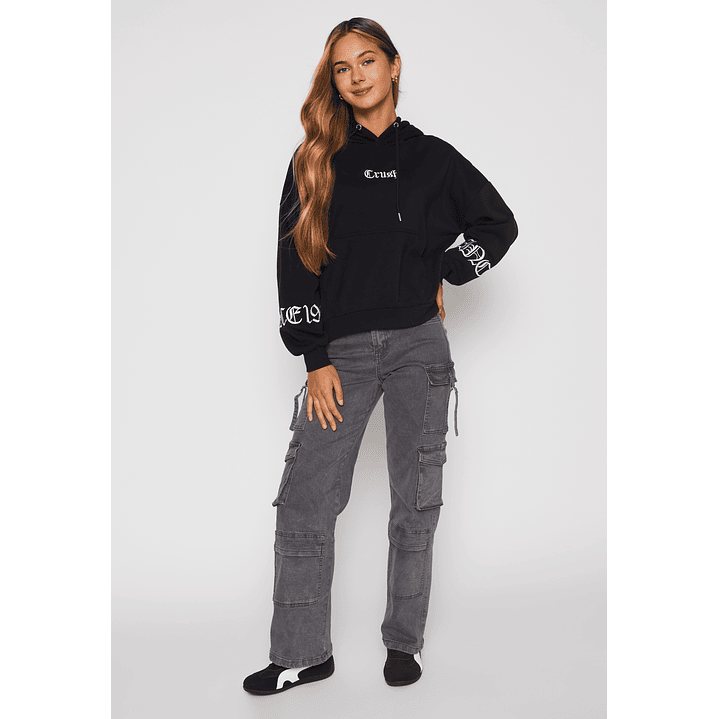 Jeans Wide Leg Cargo Mujer Gris Familyshop 2