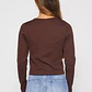 Polera Seamless Crop Mujer Café Familyshop - Miniatura 3