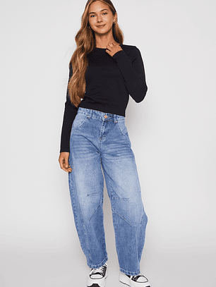 Polera Seamless Crop Mujer Negro Familyshop