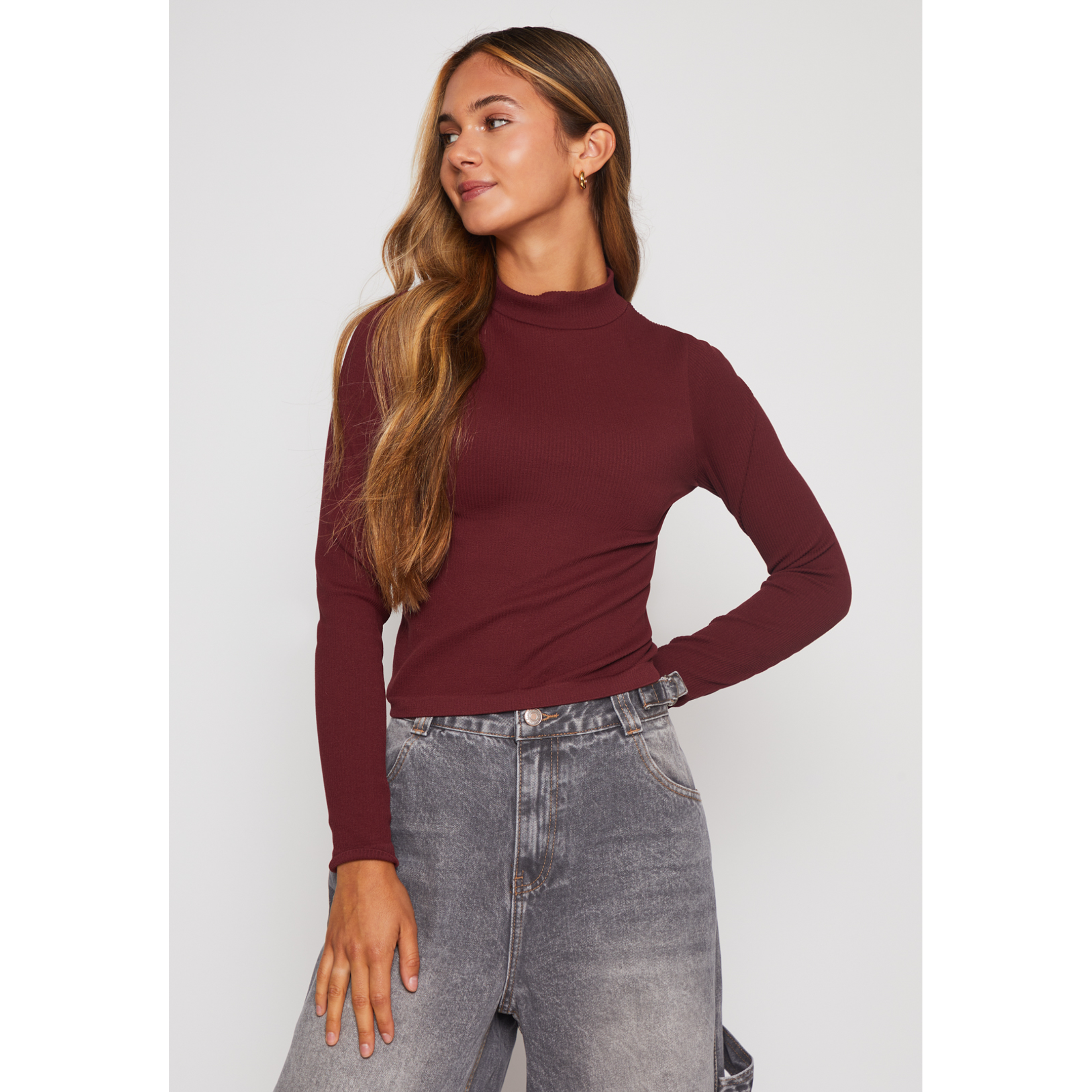 Beatle Seamless Mujer Burdeo Familyshop 1