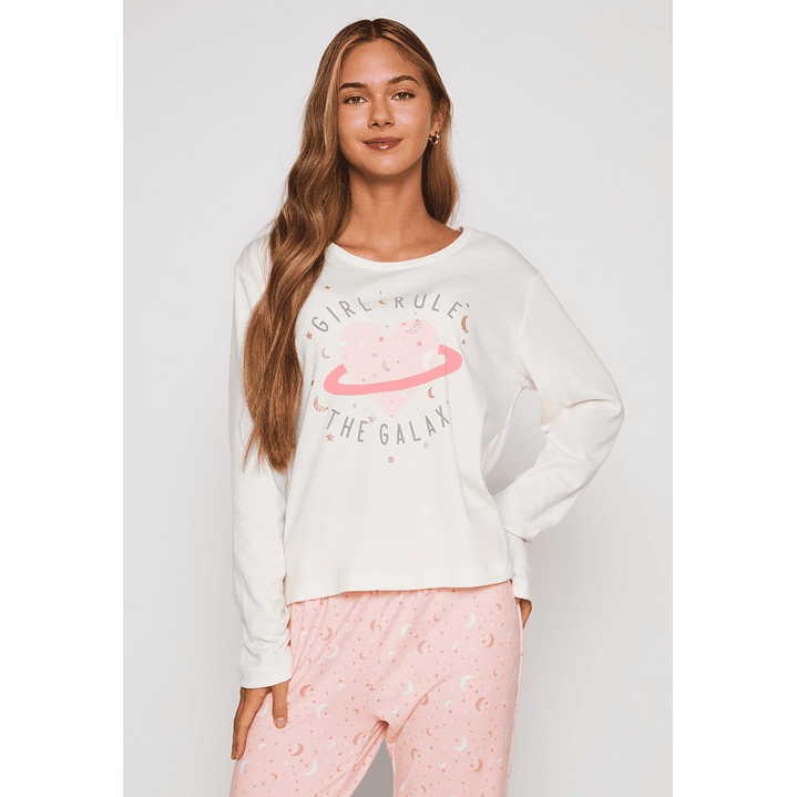 Pijama Mujer The Galaxy Rosado Familyshop 1