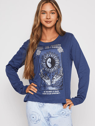 Pijama Mujer Trust Azul Familyshop