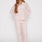 Pijama Polar Abotonado Mujer Rosado Familyshop - Miniatura 2