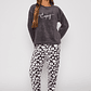 Pijama Chiporro Mujer Gris Familyshop - Miniatura 2