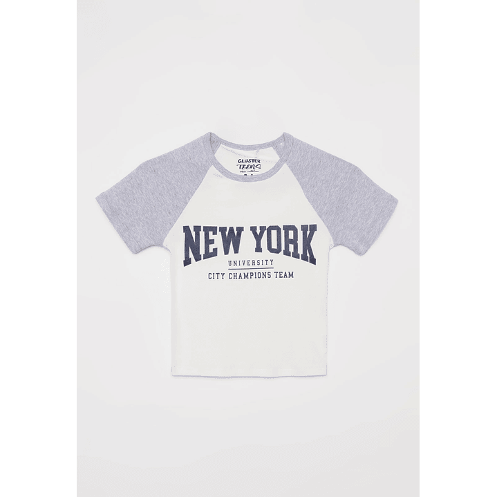 Polera Raglan Lola Blanco Familyshop 1