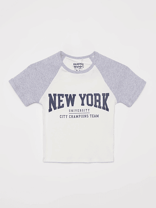 Polera Raglan Lola Blanco Familyshop