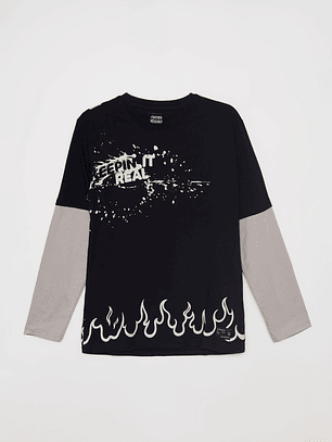 Polera Urban Lolo Negro Familyshop