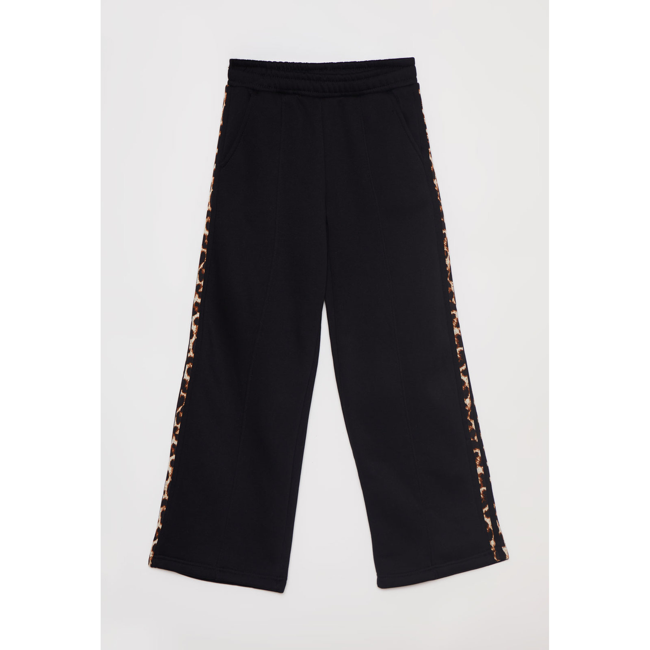 Pantalón Buzo Wide Leg Leopard Lola Negro Familyshop 2