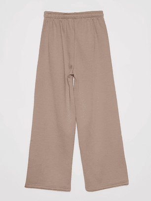 Pantalón Buzo Wide Leg College Lola Beige Familyshop