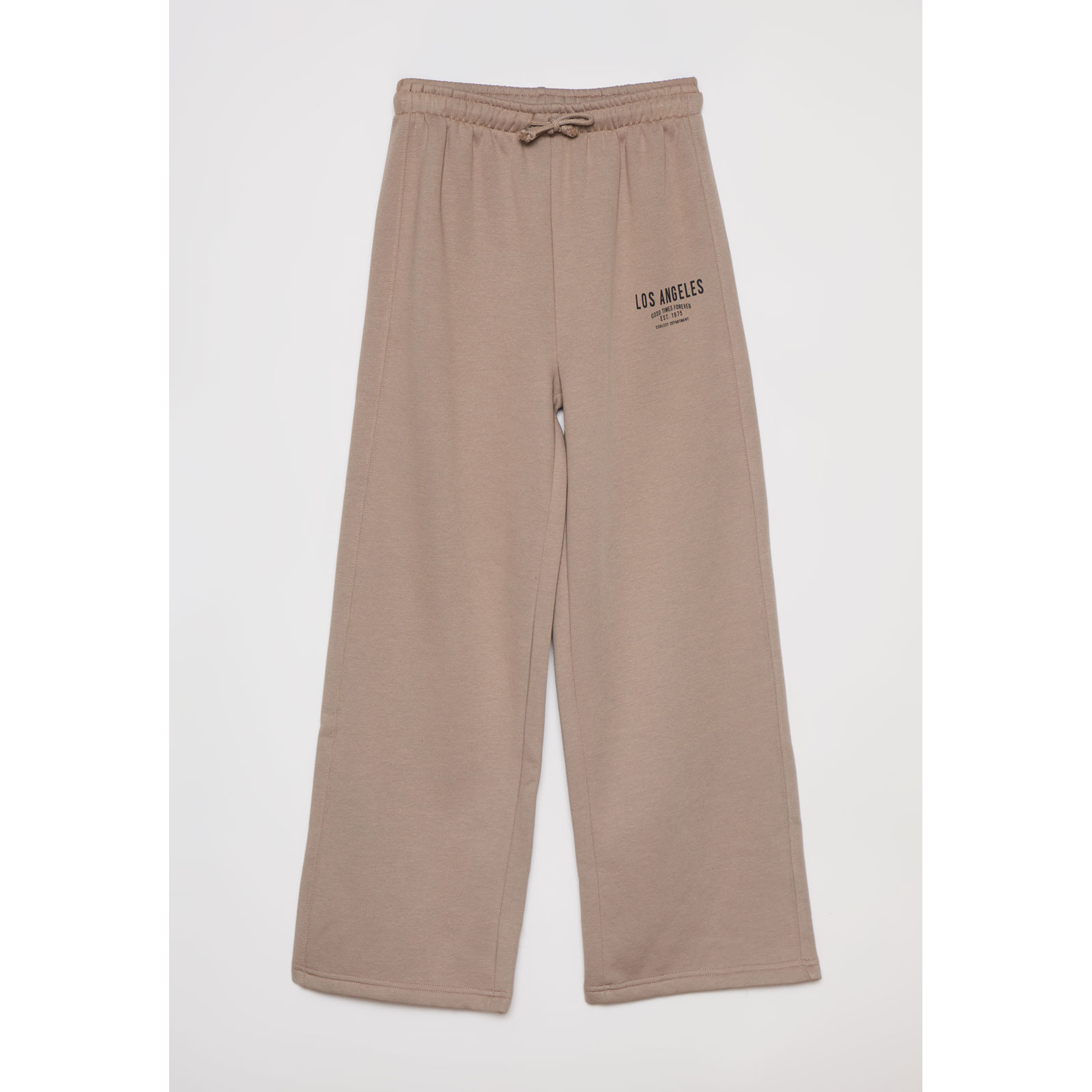 Pantalón Buzo Wide Leg College Lola Beige Familyshop 1