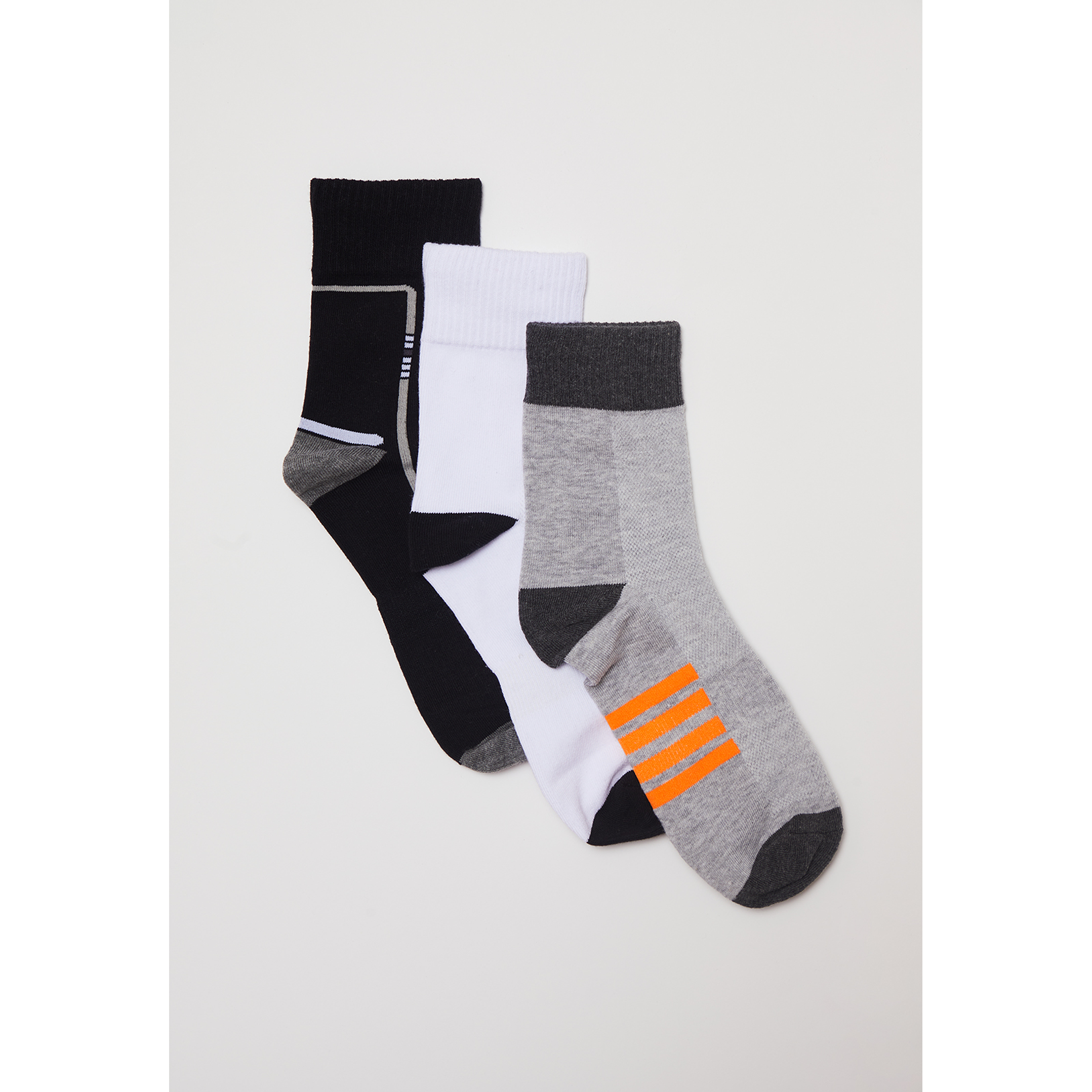 Calcetín Tripack Sport Hombre Gris Familyshop 1